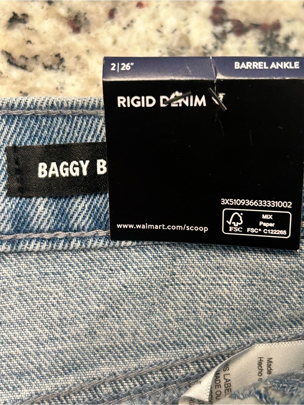 SCOOP Barrel Seam Baggy Wide Leg Ankle Women’s Jeans NWT 2 High Rise Med Wash - Picture 8 of 13